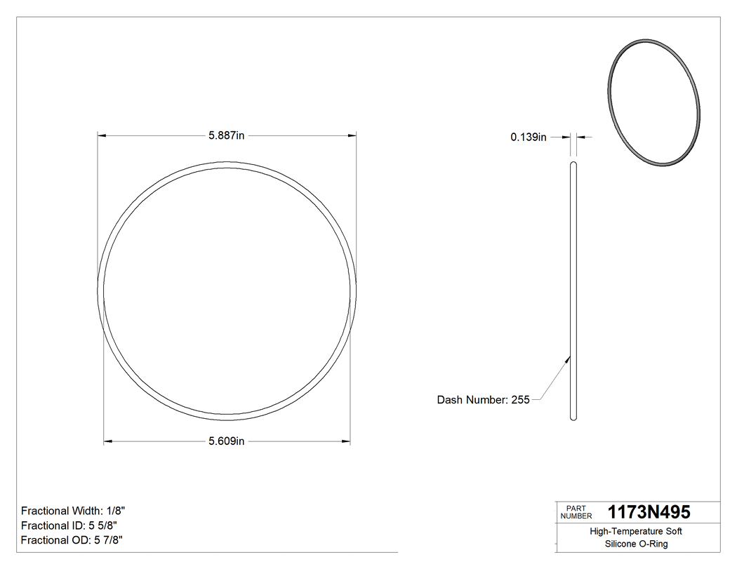 Technical drawing - 1173N495
